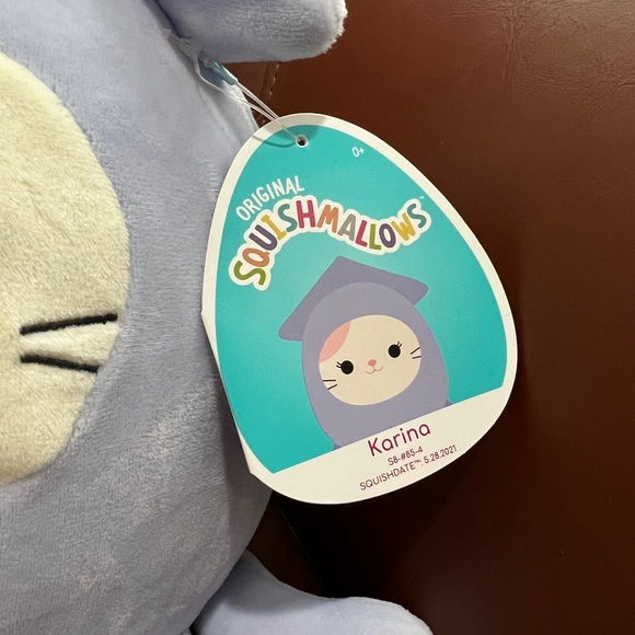 Karina the Light Blue Squid Cat 8” Squishmallow - Picture 2 of 7